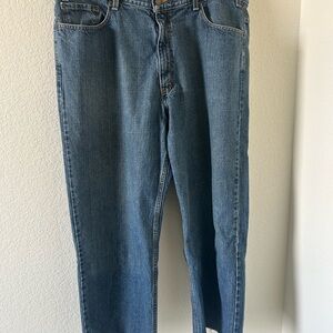 Levi Strauss Signature Men’s Jeans Cropped Straight Leg Blue Denim